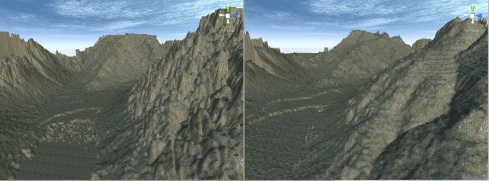 9 Unity slopes and valleys with shade compare j